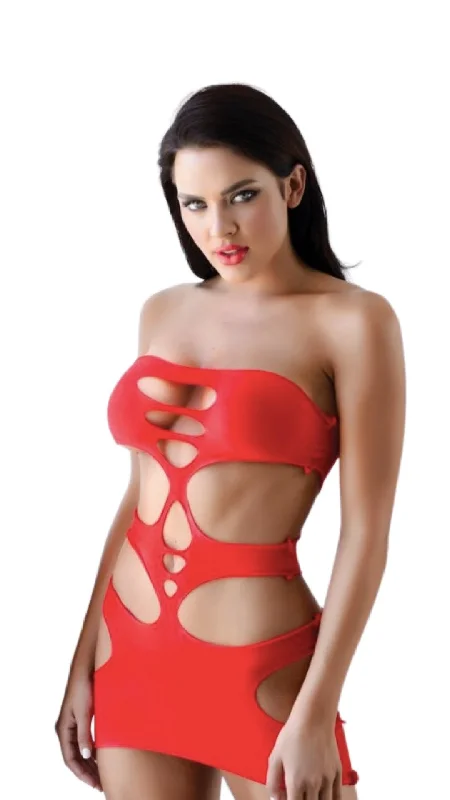 women sexy dresses for belly dance performancesCut Out Solid Dress Red