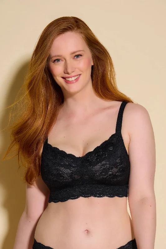 Vintage Inspired Lingerie for Women Never Say Never Curvy Sweetie Bralette Black