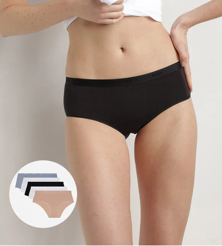 Lingerie Gift Sets for Women Lot de 5 boxers pour femme en coton stretch Les Pockets Ecodim
