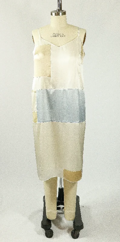 Women's Lingerie with Matching Robes Large Stretch Silk Charmeuse Patchwork Slip