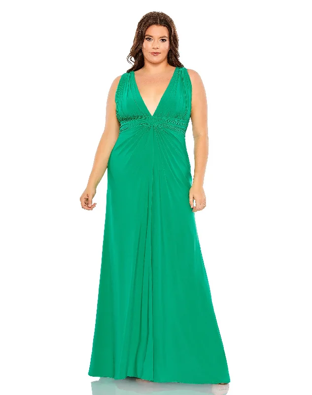 women sexy dresses with corset - inspired backsMac Duggal 68128 Fabulouss Long Sleeveless Plus Size Formal Dress women sexy dresses with corset - inspired backsMac Duggal 68128 Fabulouss Long Sleeveless Plus Size Formal Dress