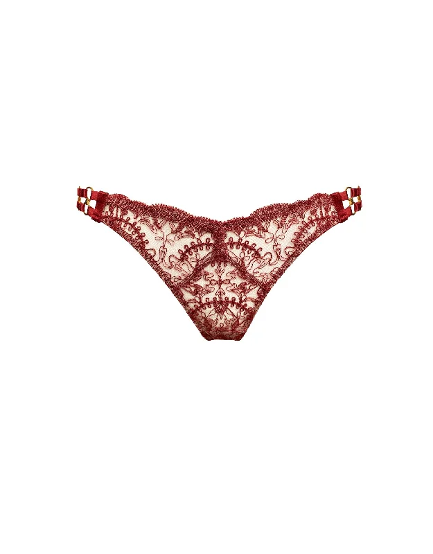 Cymatic Open Back Brief Burnt Red