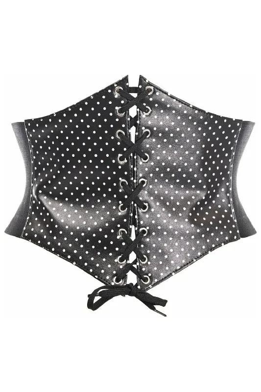 bridesmaid women bustiers and corsetsLavish Black & White Polka Dot Lace-Up Corset Belt Cincher bridesmaid women bustiers and corsetsLavish Black & White Polka Dot Lace-Up Corset Belt Cincher