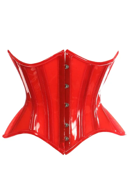 stretchy women bustiers and corsetsLavish Red Clear Curvy Underbust Waist Cincher Corset stretchy women bustiers and corsetsLavish Red Clear Curvy Underbust Waist Cincher Corset