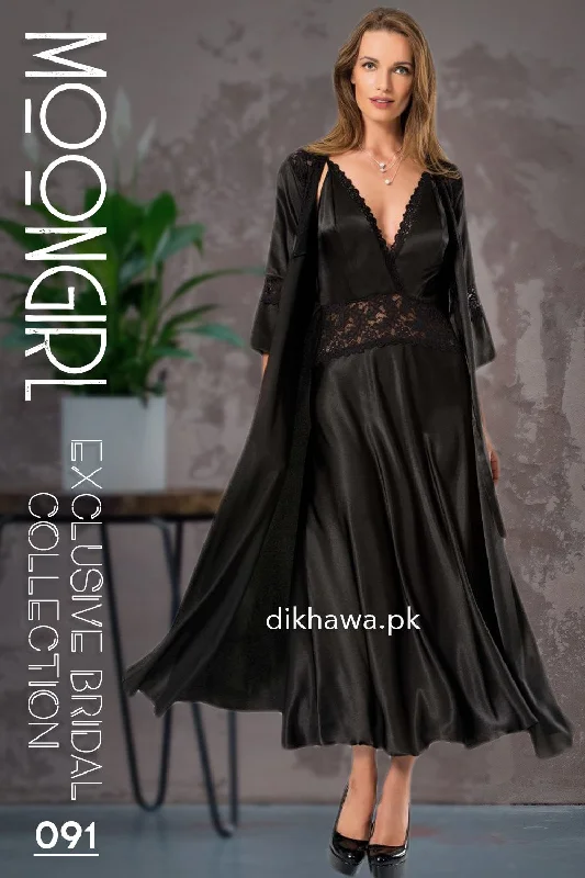 women robes for a stylish hospital stayMoongirl - Exclusive Bridal 2Pc Long Nighty Set with Robe - Wedding Nighty Set 091 - Turkish Brand women robes for a stylish hospital stayMoongirl - Exclusive Bridal 2Pc Long Nighty Set with Robe - Wedding Nighty Set 091 - Turkish Brand