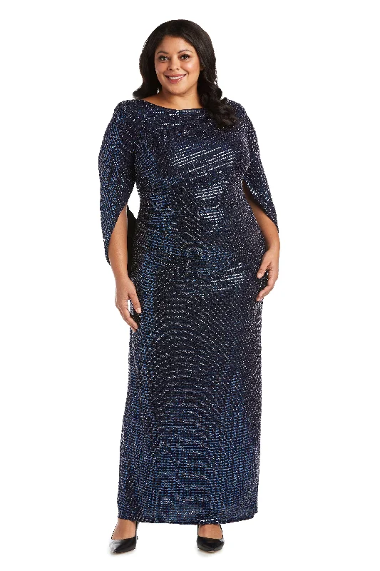 R&M Richards 5872W Long Plus Size Formal Dress