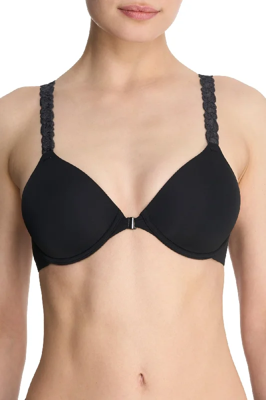 Women's Silk Lingerie Sets Pure Luxe Convertible Front Close Contour Underwire Bra