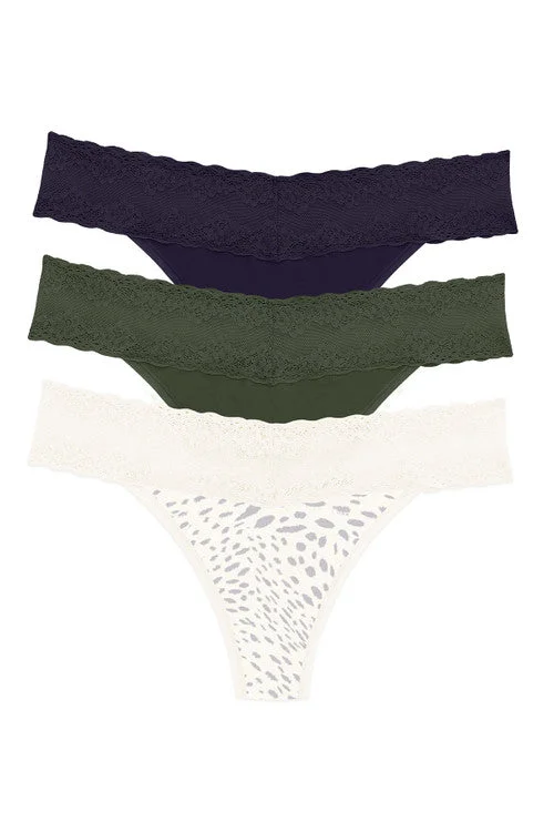 low - rise women thongs for a trendy and modern lookBliss Perfection One-Size Thong 3-Pack low - rise women thongs for a trendy and modern lookBliss Perfection One-Size Thong 3-Pack
