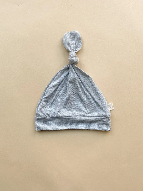 Long - Sleeve Bodysuits for Cold Weather LayeringTop Knot Hat | Heather Gray | Bamboo Long - Sleeve Bodysuits for Cold Weather LayeringTop Knot Hat | Heather Gray | Bamboo