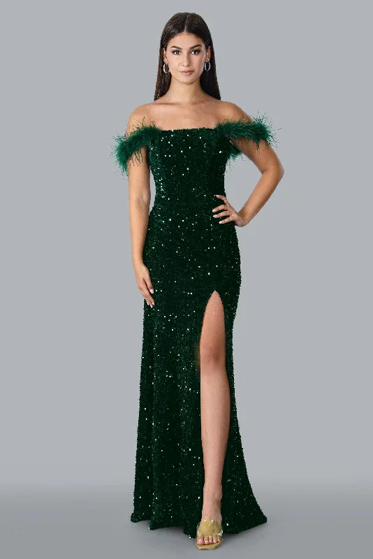 women sexy dresses for salsa nightsStella Couture 23167 Long Off Shoulder Prom Dress