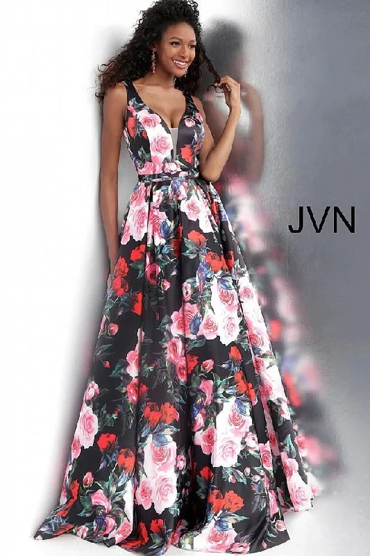 Jovani 67695 Long Floral Prom Dress