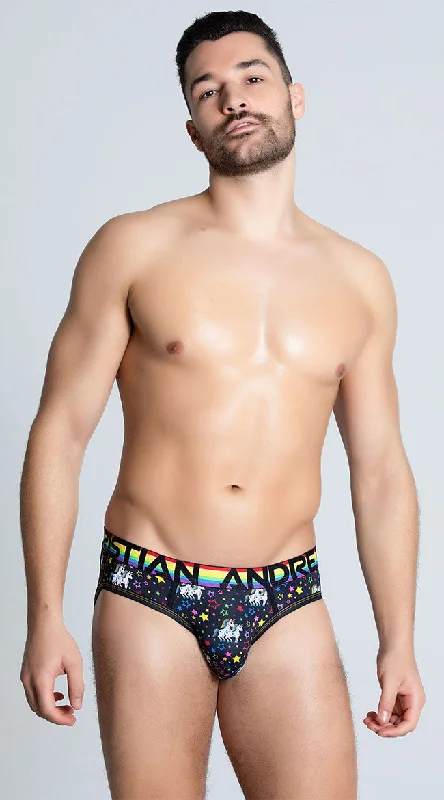 Vintage Inspired Lingerie for Women Men's Naughty Unicorn Arch Jock