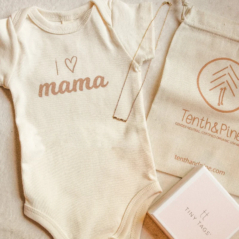 Cut - Out Bodysuits for a Trendy and Fashion - Forward StyleThe Perfect Bundle with Sterling Silver 'mama' Nameplate Cut - Out Bodysuits for a Trendy and Fashion - Forward StyleThe Perfect Bundle with Sterling Silver 'mama' Nameplate