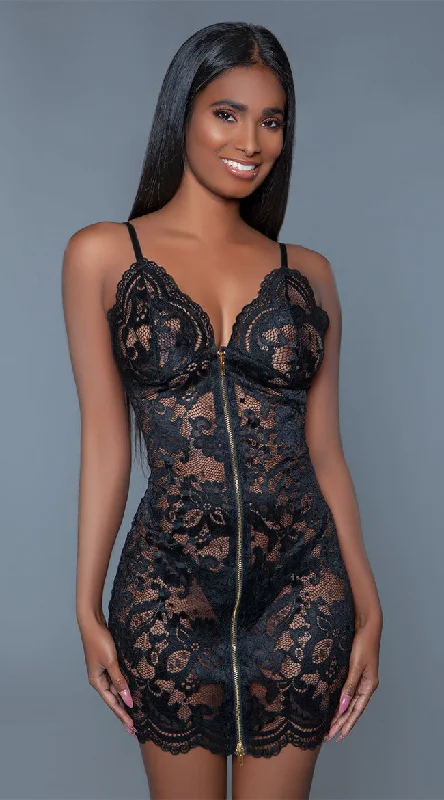 women lounge dress with a unique texture for added visual interestBlaire Zipper Chemise women lounge dress with a unique texture for added visual interestBlaire Zipper Chemise