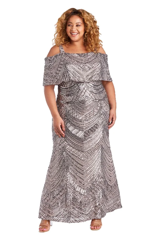 R&M Richards 7146W Plus Size Mother Of The Bride Dress