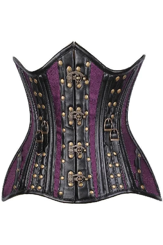 bridal women bustiers and corsetsTop Drawer CURVY Faux Leather & Brocade Steel Boned Under Bust Corset w/Rivets bridal women bustiers and corsetsTop Drawer CURVY Faux Leather & Brocade Steel Boned Under Bust Corset w/Rivets