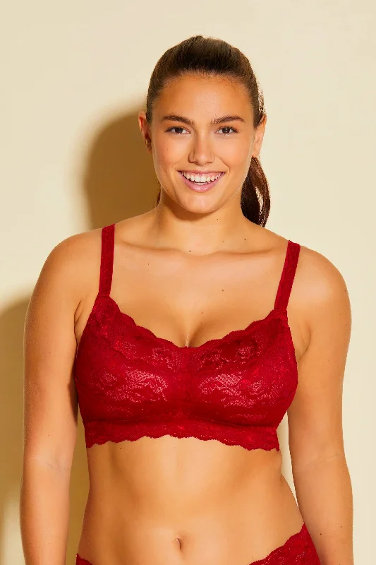 Breathable Bamboo Lingerie for Women Never Say Never Curvy Sweetie Bralette Sindoor Red Breathable Bamboo Lingerie for Women Never Say Never Curvy Sweetie Bralette Sindoor Red