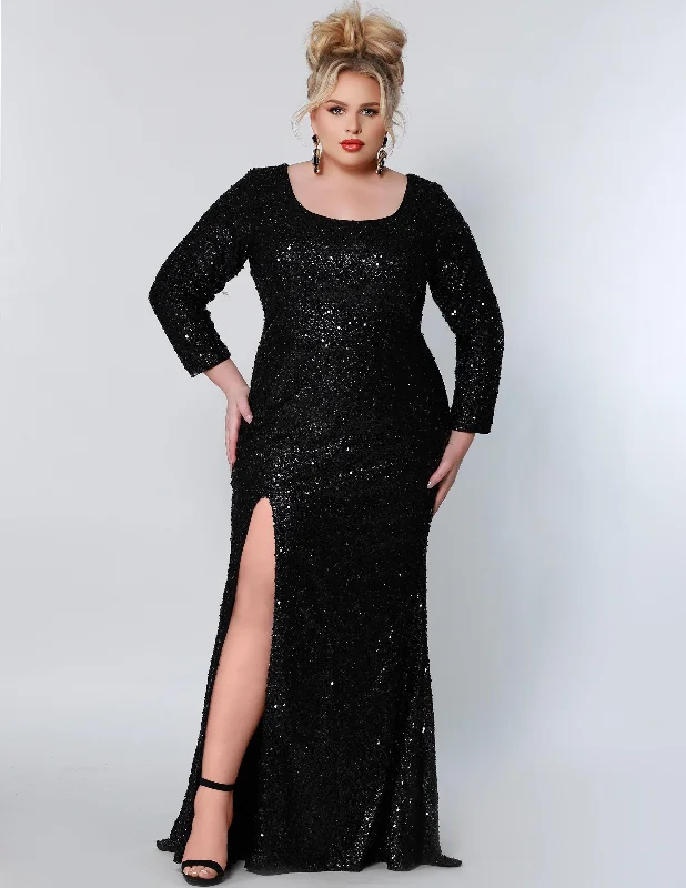 women sexy dresses for tango eventsSydneys Closet SC7320 Long Sleeve Plus Size Formal Dress women sexy dresses for tango eventsSydneys Closet SC7320 Long Sleeve Plus Size Formal Dress