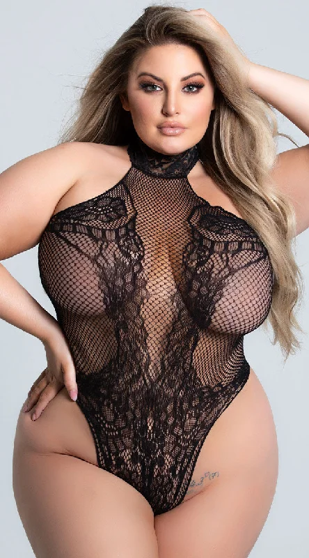 Elegant French Lace Lingerie for Women Plus Size Net My Affection Teddy