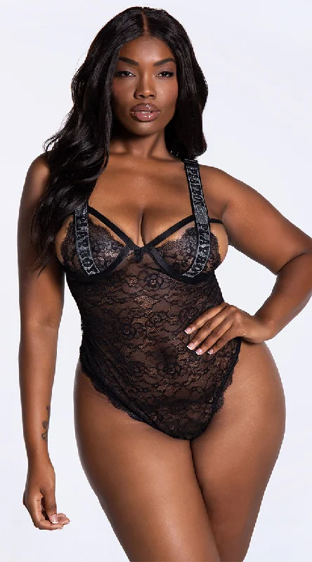 Affordable Lingerie for Women Playboy Plus Size Lace The Music Teddy
