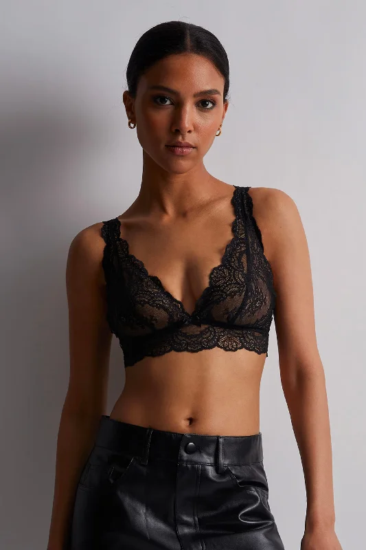 Eco-Friendly Organic Lingerie for Women Danse Des Sens Bralette Black