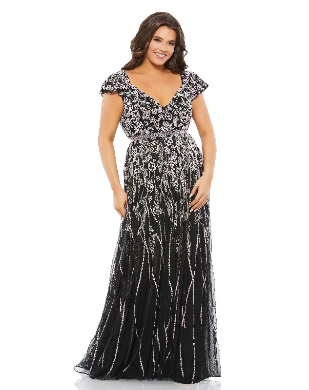 women sexy dresses with tiered skirtsMac Duggal 5353 Fabulouss Long Cap Sleeve Plus Size Dress women sexy dresses with tiered skirtsMac Duggal 5353 Fabulouss Long Cap Sleeve Plus Size Dress