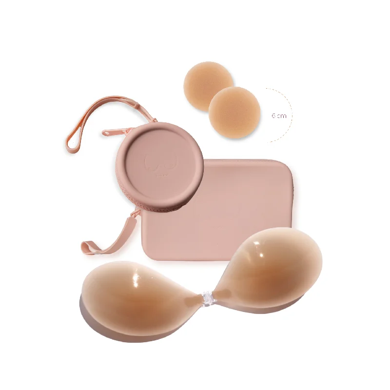 Nipple cover for high - intensity sportsPink Basics Bundle in Medium Nude
