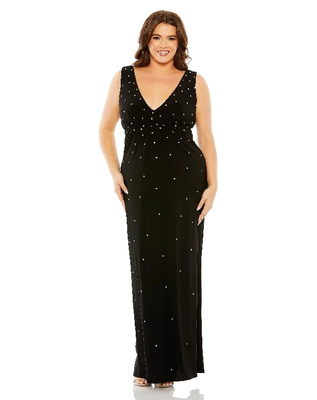 women sexy dresses with ruffled sleevesMac Duggal 68353 Fabulouss Plus Size Long Formal Dress women sexy dresses with ruffled sleevesMac Duggal 68353 Fabulouss Plus Size Long Formal Dress