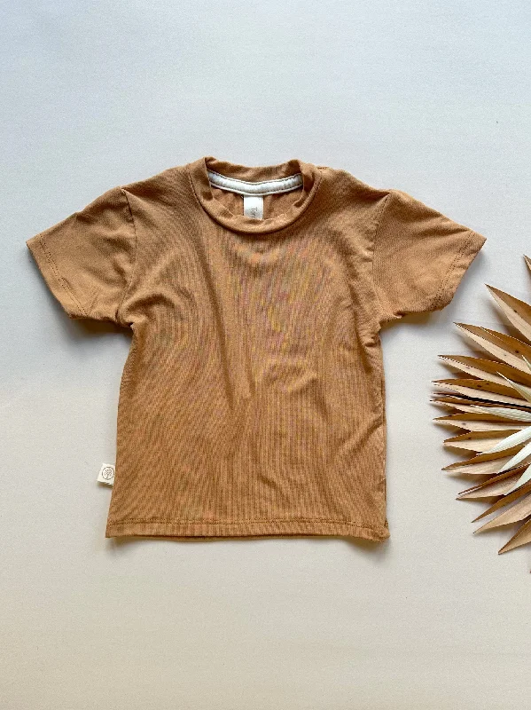 Crew Neck Essential Tee | Baby & Toddler | Luxury Bamboo | Clay