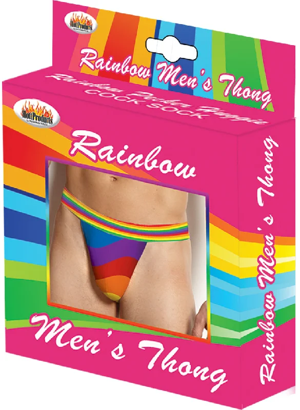 seamless anti - chafing women thongs for friction - free movementRainbow Mens Thong