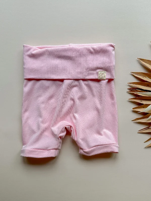 Fold-Over Shorties | Baby & Toddler | Luxury Bamboo | Rose Pink