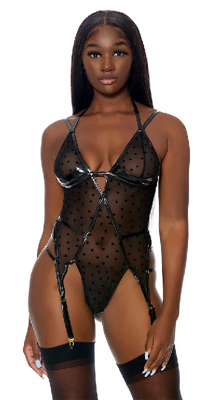 adjustable women lingerie straps for a perfect fitAffair of Hearts Teddy