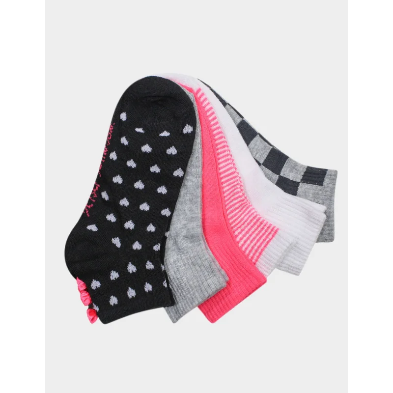 sheer women lingerie for a delicate and sexy lookBetseys Polka Hearts 6 Pack Black