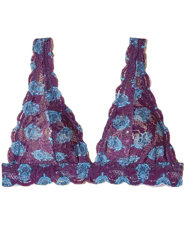 see through women lingerie styles for allureCosabella Never Say Never Printed Tall Triangle Bralette