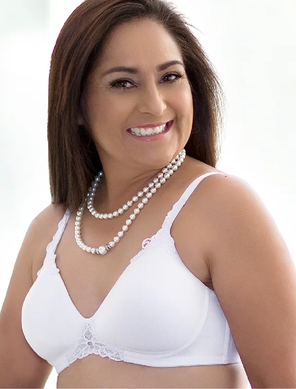 seamless bras for invisible under clothesAmerican Breast Care 105 Petite T-Shirt Bra White | White Post Surgery Bra | White Pocketed Mastectomy Bras seamless bras for invisible under clothesAmerican Breast Care 105 Petite T-Shirt Bra White | White Post Surgery Bra | White Pocketed Mastectomy Bras