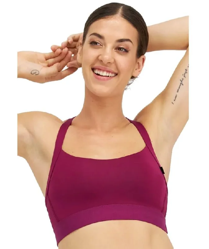 Berlei Euphoria Contour Crop Wire-free Bra - Deep Cranberry