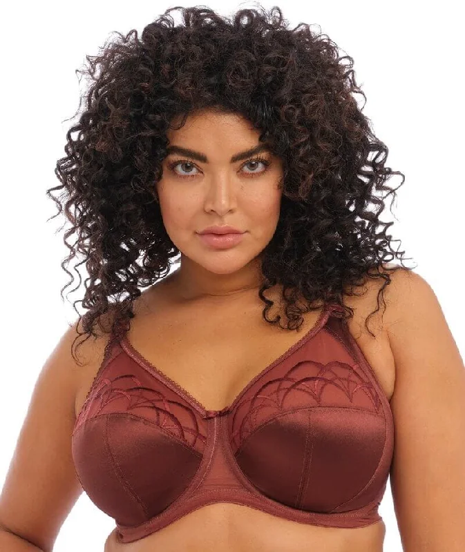 Elomi Cate Underwired Full Cup Banded Bra - Dark Copper