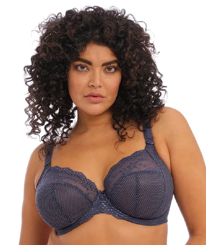 Elomi Charley Underwire Stretch Plunge Bra - Storm