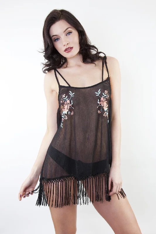 Emily Embroidered 1920s Chemise