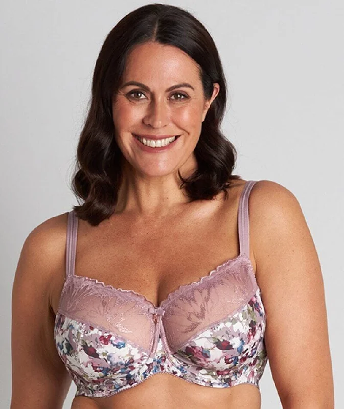 Fayreform Thoughtful Underwire Bra - Elderberry Floral Print