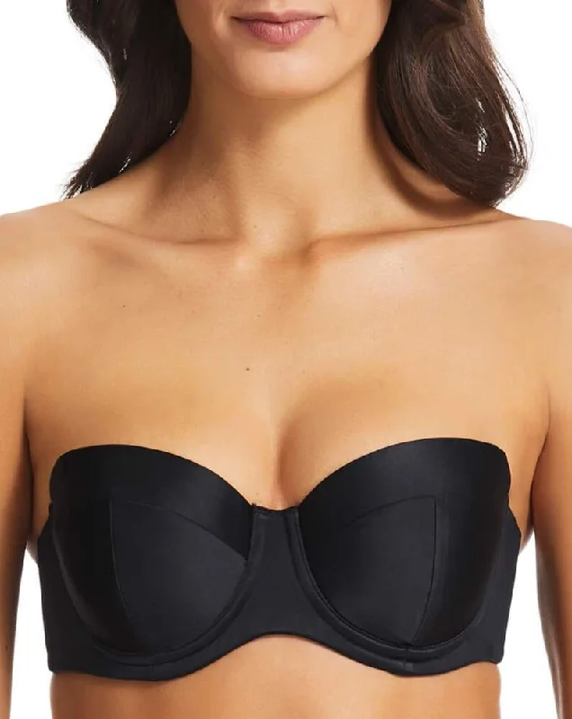 Finelines Classics 4 Way Strapless Convertible Bra - Black