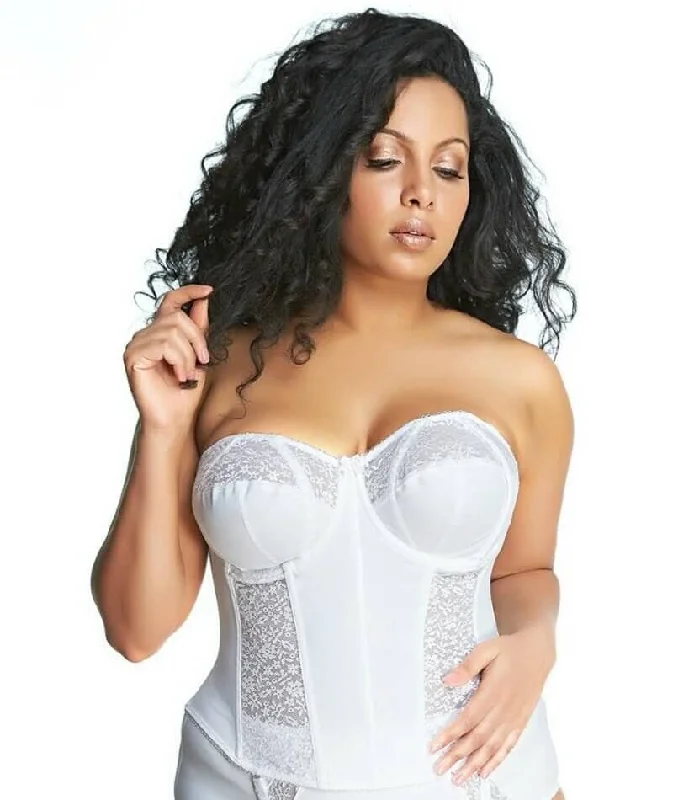 Goddess Adelaide Longline Basque - White