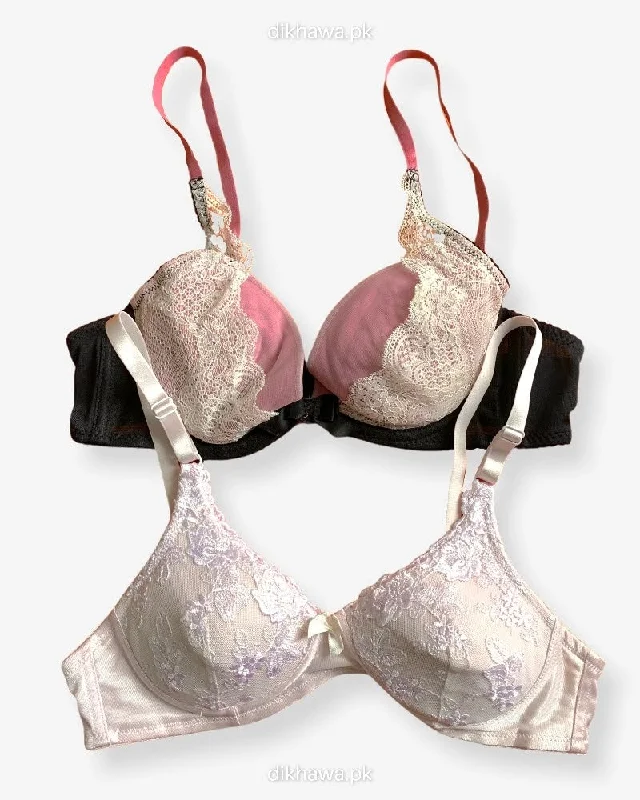 balconette bras for a sexy necklineImported Stocklot Branded Net Pushup Bra - Non Wired Bra - Padded Bra - Pack of 2 balconette bras for a sexy necklineImported Stocklot Branded Net Pushup Bra - Non Wired Bra - Padded Bra - Pack of 2