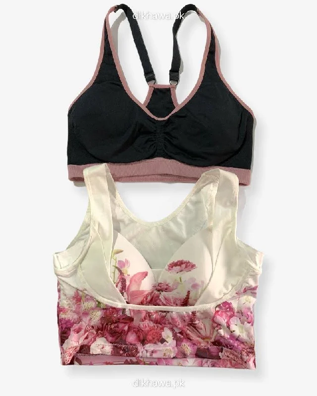 full cup padded bras for enhanced shapePack Of 2 - Girls, Women Sports Non Padded Bra Ladies Jogging Bra Imported Stocklot Branded Sports Bra full cup padded bras for enhanced shapePack Of 2 - Girls, Women Sports Non Padded Bra Ladies Jogging Bra Imported Stocklot Branded Sports Bra