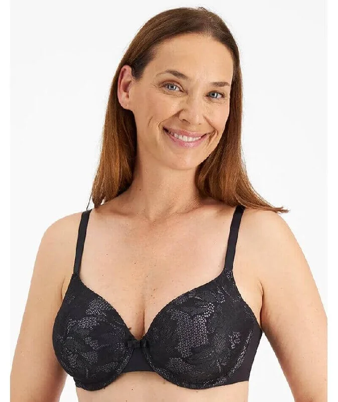 Playtex Ultralight Elegance T-Shirt Bra - Black