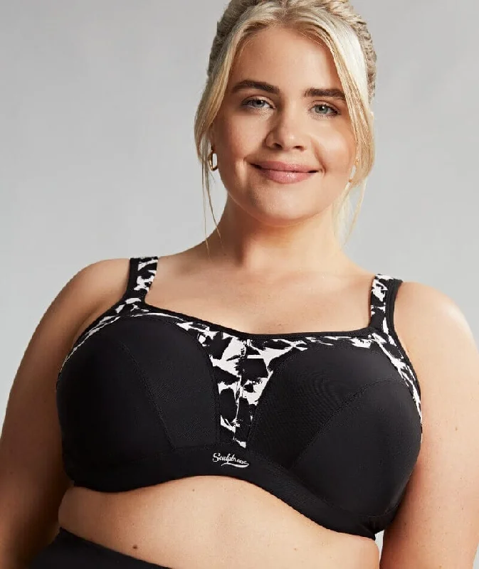 seamless backless bras for summer dressesSculptresse Activate Non Padded Underwired Sports Bra - Mono Print seamless backless bras for summer dressesSculptresse Activate Non Padded Underwired Sports Bra - Mono Print