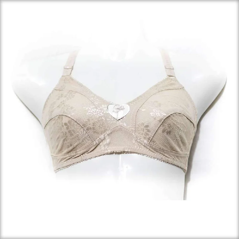 Skin Non Padded Net Bra