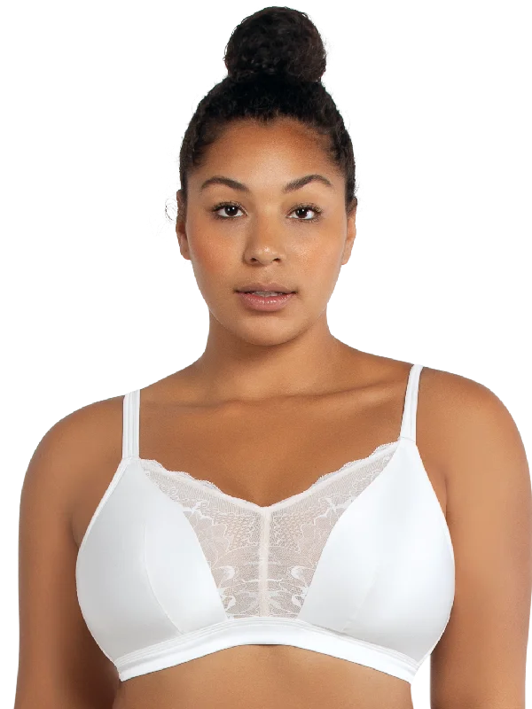 Vanessa Wirefree Padded Bralette - Pearl White - P5791