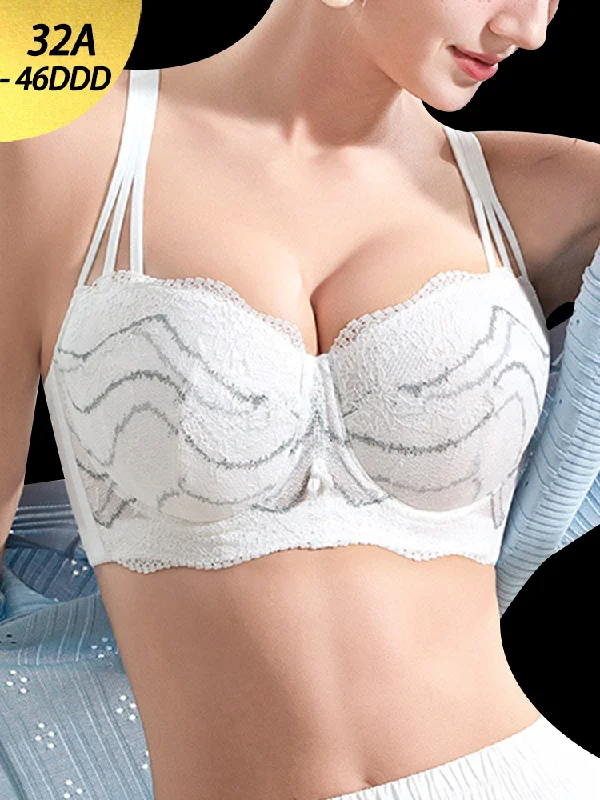 Bra with underbust support for better breast lift 3D Comfort Push-Up Lace Bra with Enhanced Lift and Support Bra with underbust support for better breast lift 3D Comfort Push-Up Lace Bra with Enhanced Lift and Support