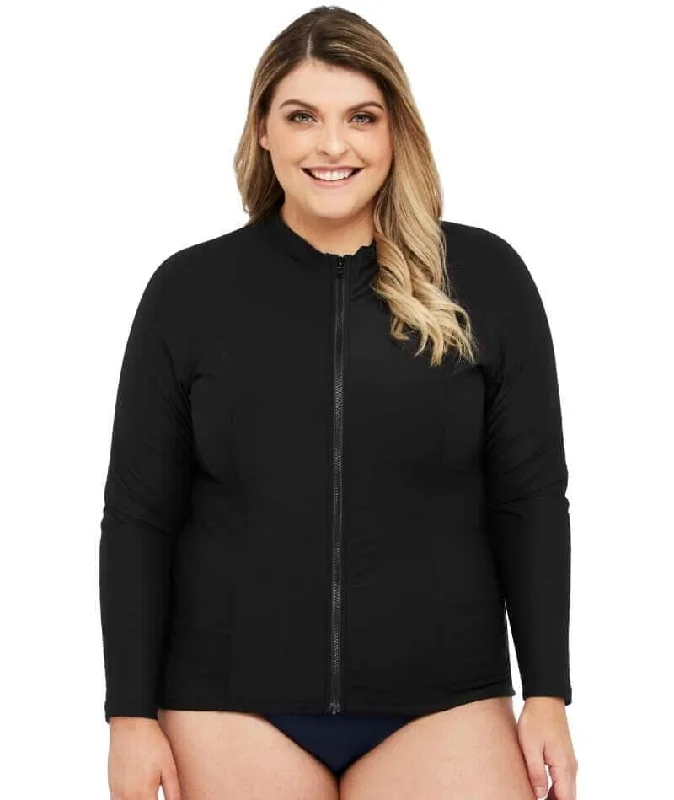 Bra with a quick - drying lining for convenience Artesands Hues Sunsafe Long Sleeve Top - Black Bra with a quick - drying lining for convenience Artesands Hues Sunsafe Long Sleeve Top - Black